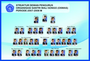 Struktur Dewan Pengurus OSWAS  2007-2008